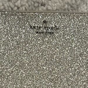 Kate Spade long wallet in silver.